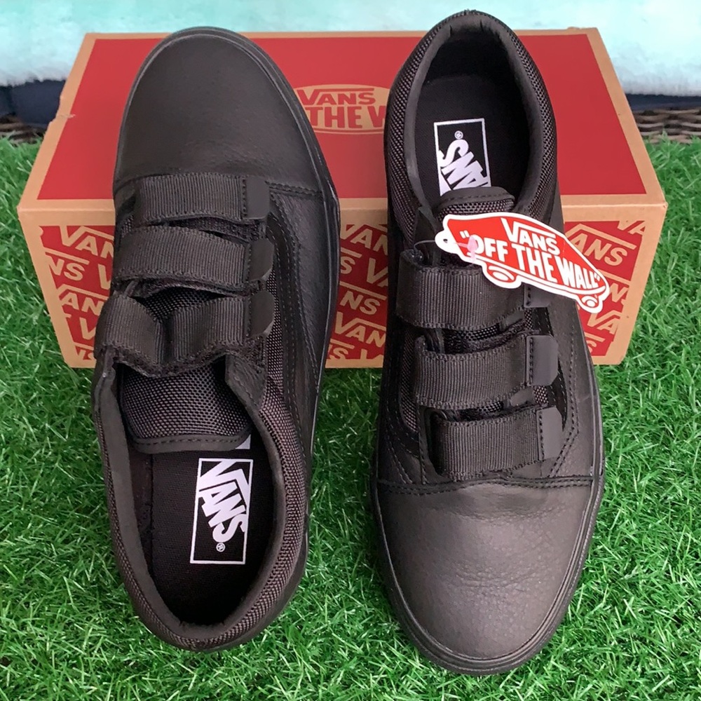 VANS OLD SKOOL V LEATHER Ballistic/Black WMNS - Picture 8 of 17